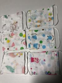 Cartoon Cotton Gauze Face Mask for Childキッズ用ガーゼマスク
